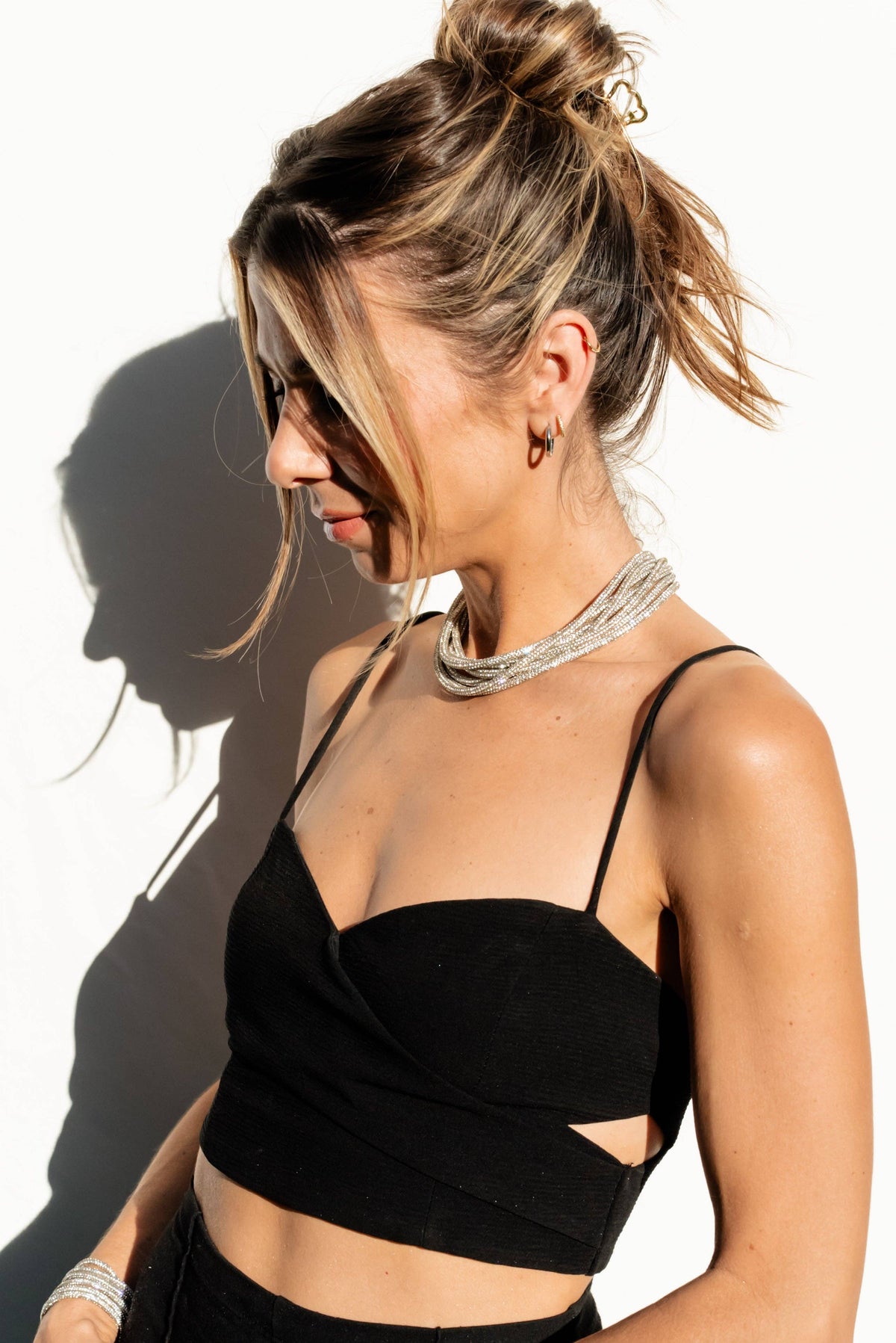 Multi Strand Necklace - Crystal