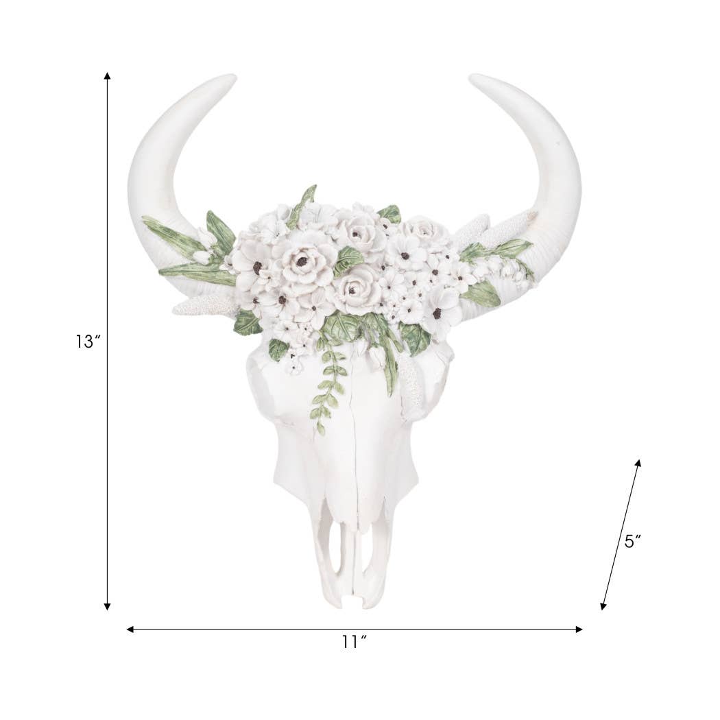 Flower Bull Skull