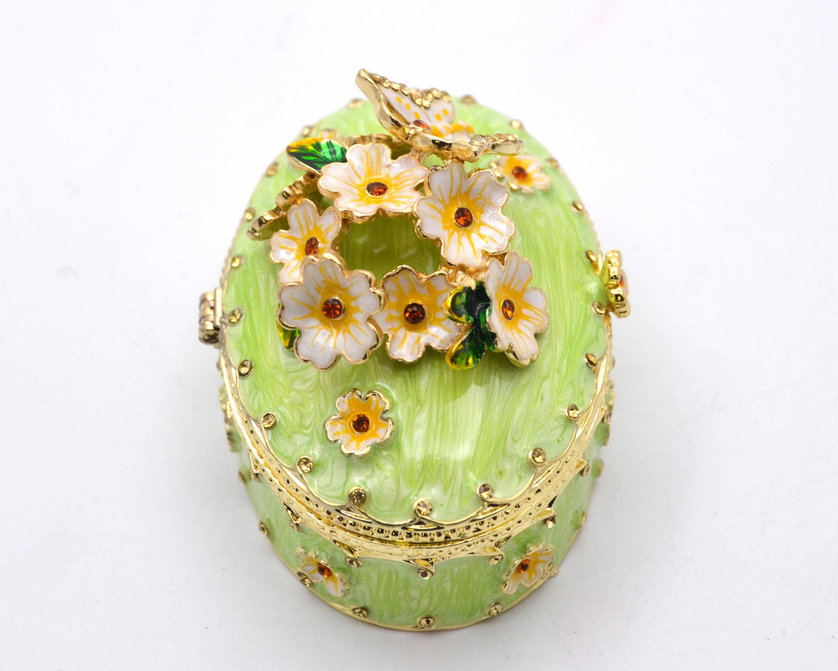 Floral & Butterfly Trinket Box