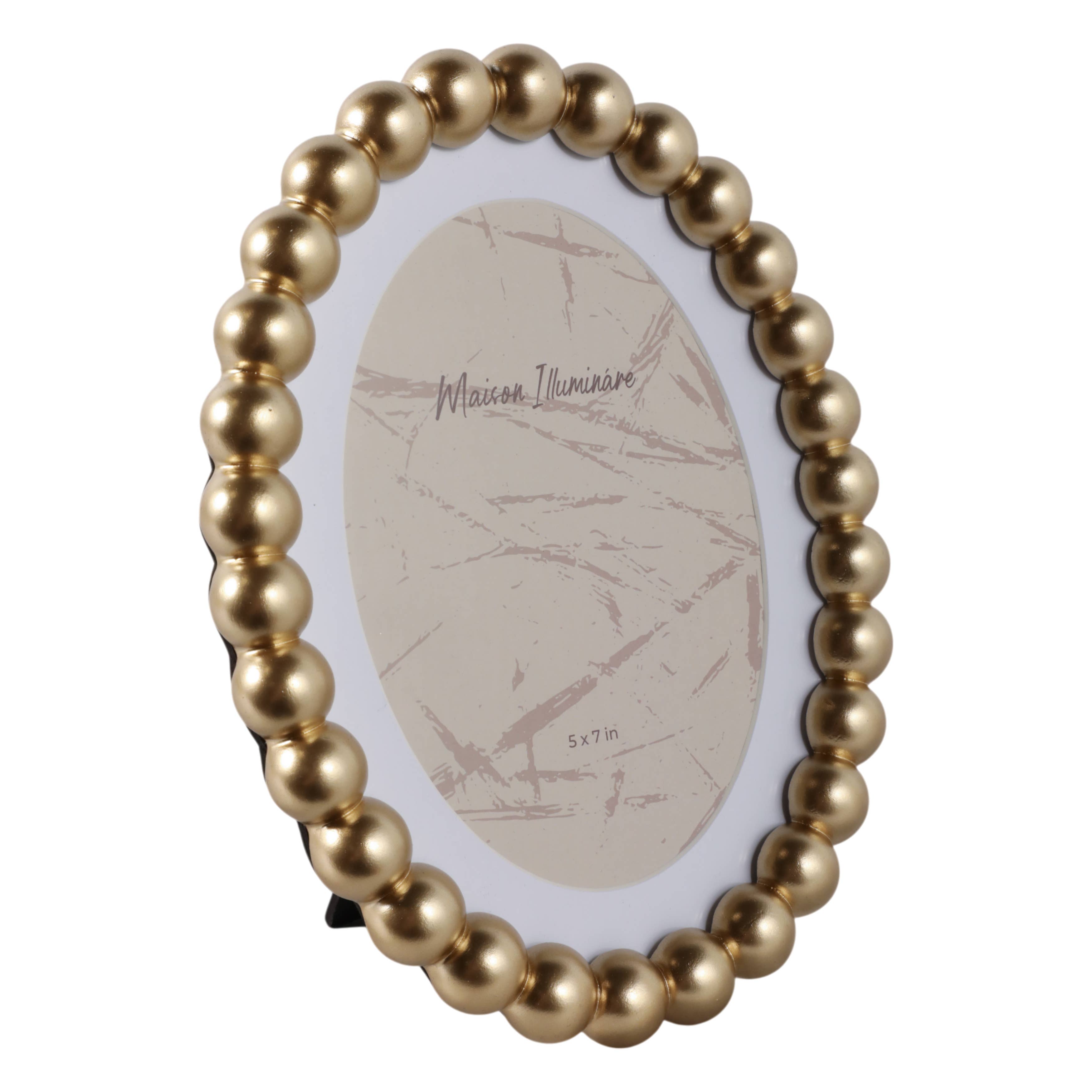 7x9in Oval Gold Picture Frame