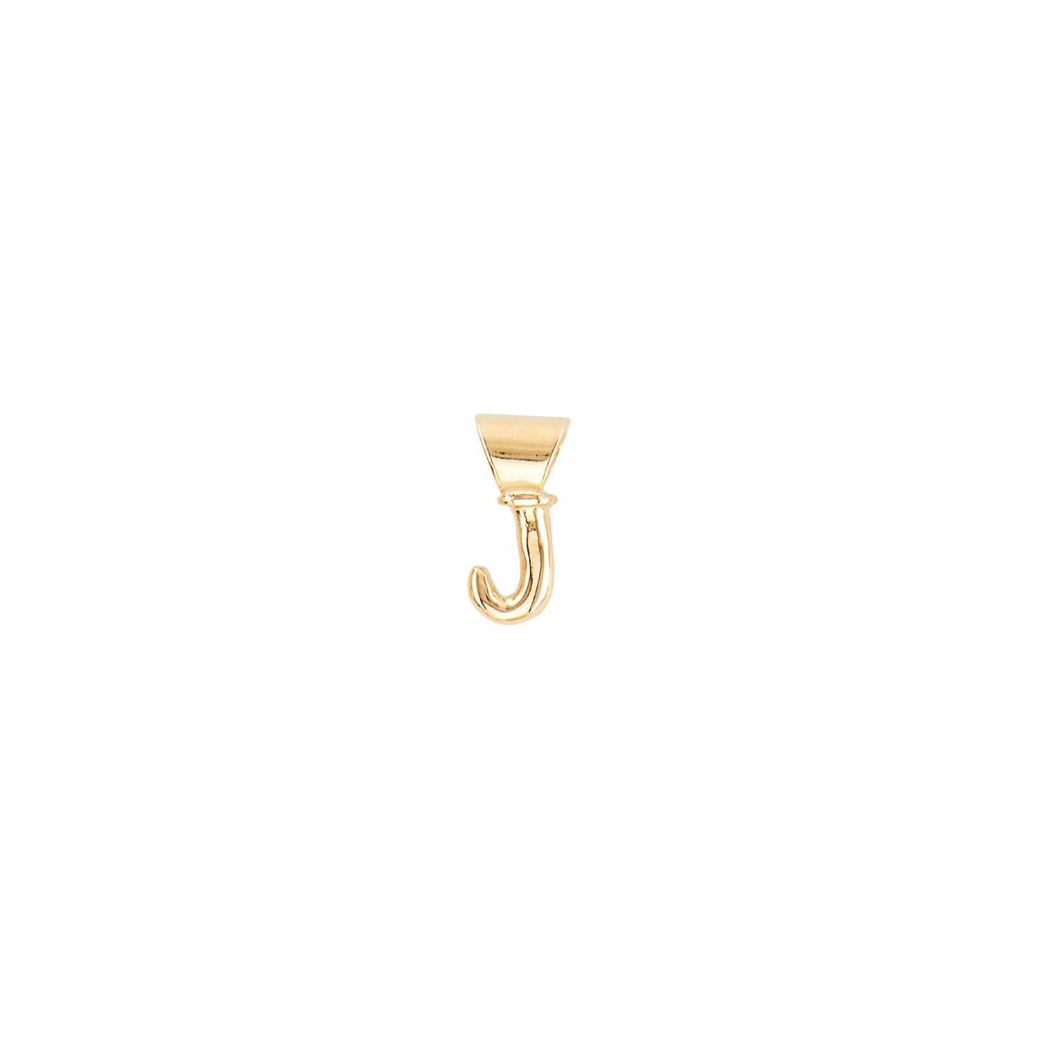 Mi J Gold Initial Charm