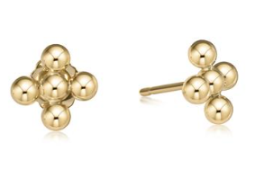 Classic Beaded Signature Cross Stud, 3mm