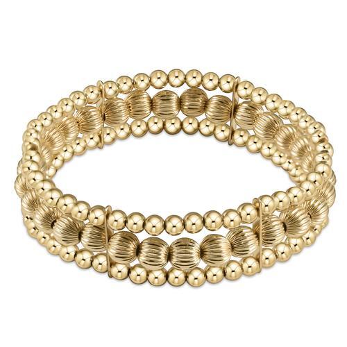 Luxe 3-Strand Dignity Gold Bracelet