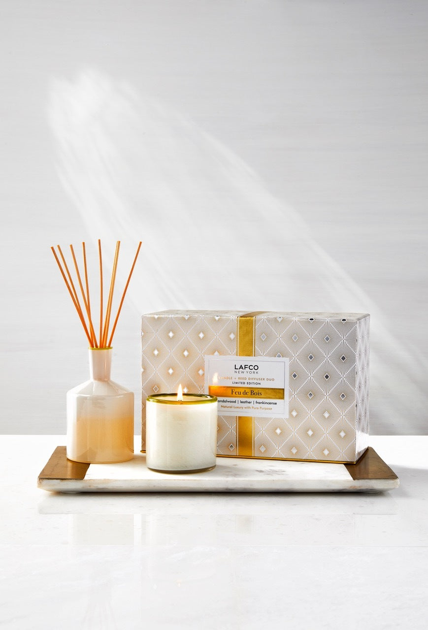 HOL2118f Feu de Bois Candle and Diffuser Duo, Ski House
