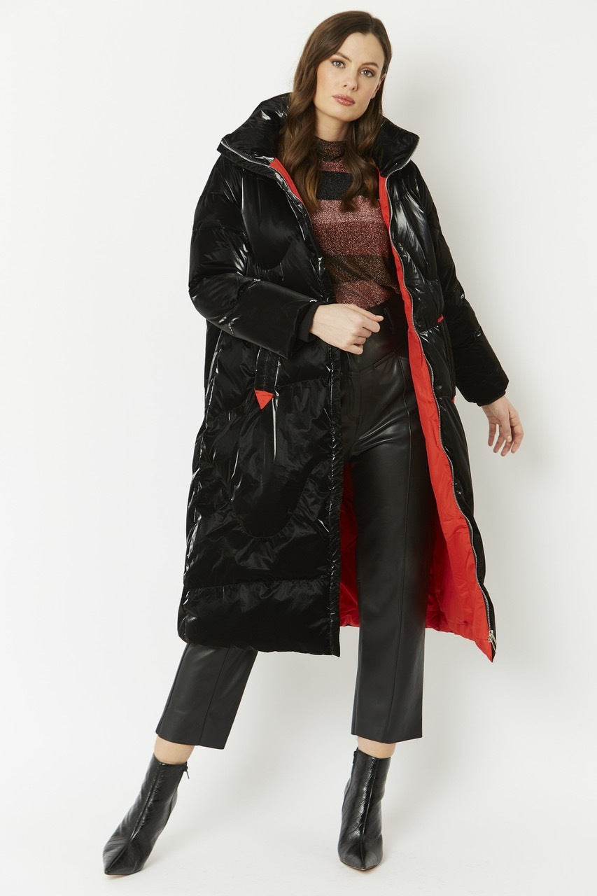 Metallic Puffer Coat