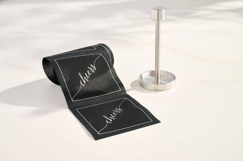 Silver Cocktail Napkin Stand
