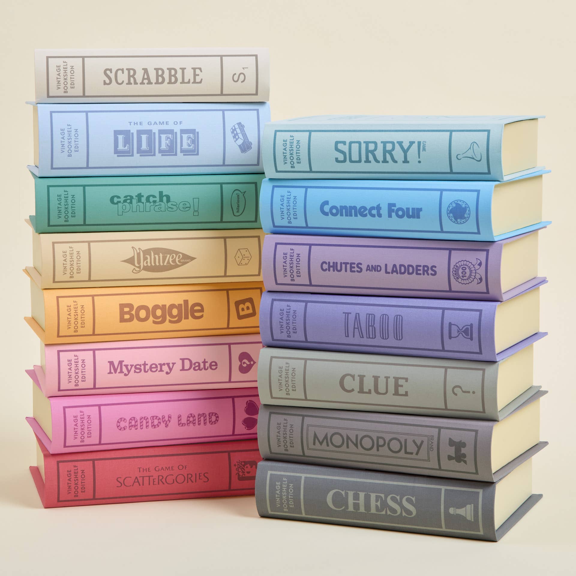 Bookshelf Classic Board Games