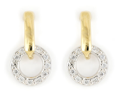 M5350 Diamante Circle Post Earring