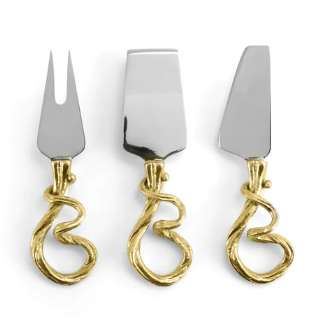 Vine cheese knife set/3