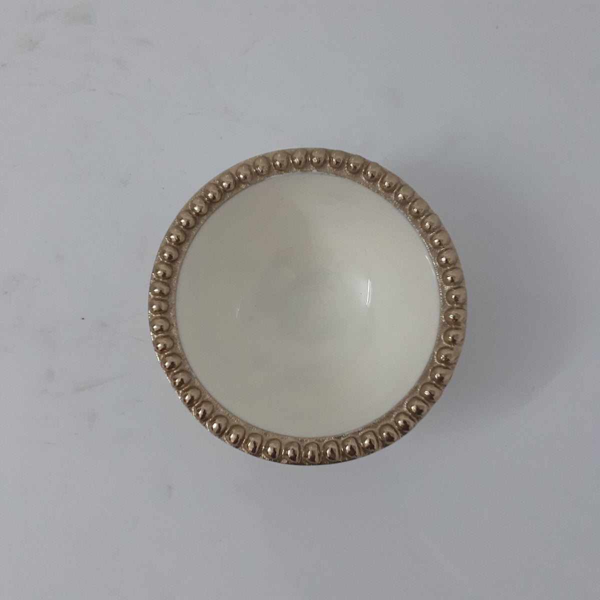 Beaded Round Enamel Bowl