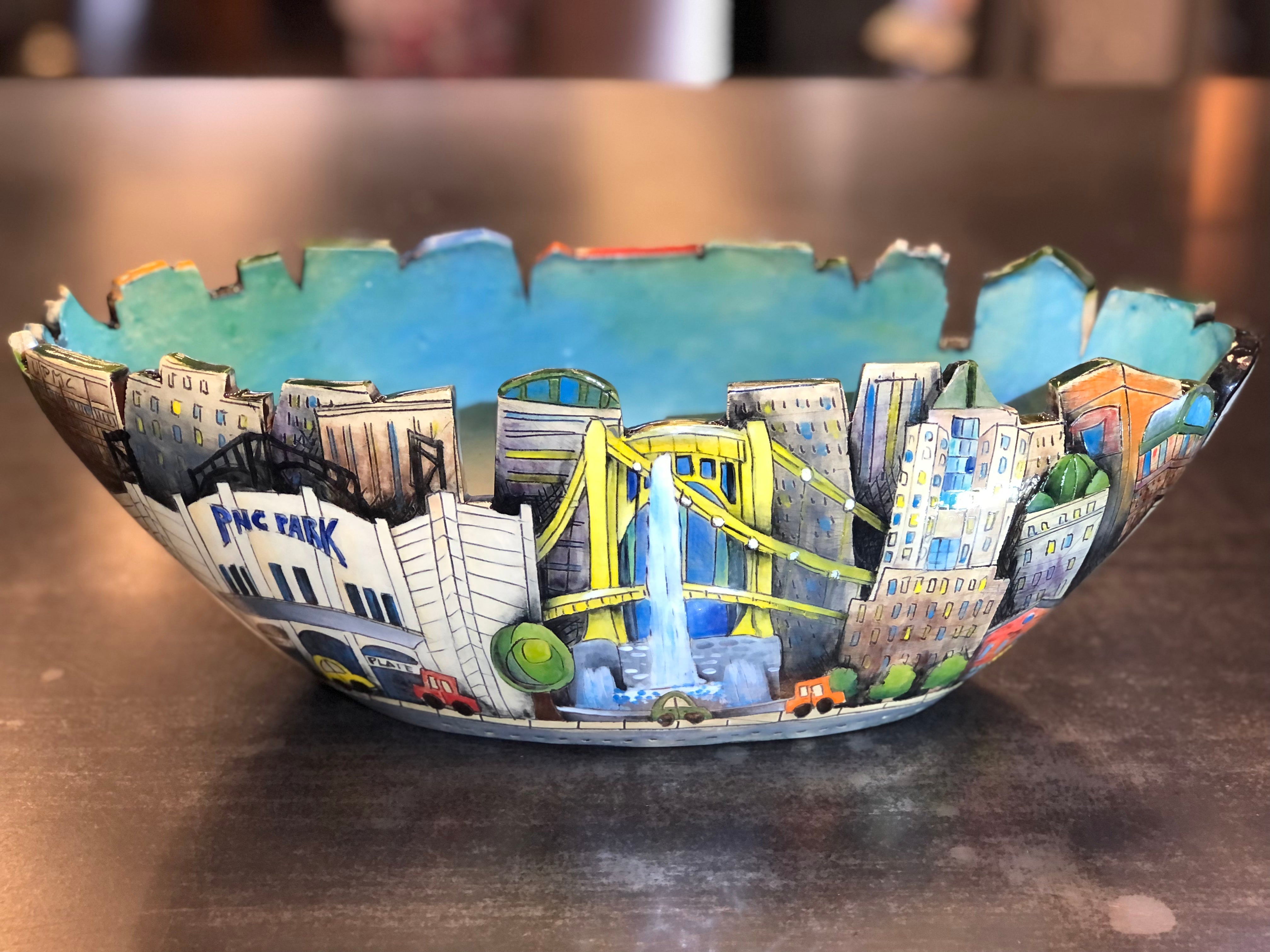 DaNisha Small Pittsburgh Oval Bowl