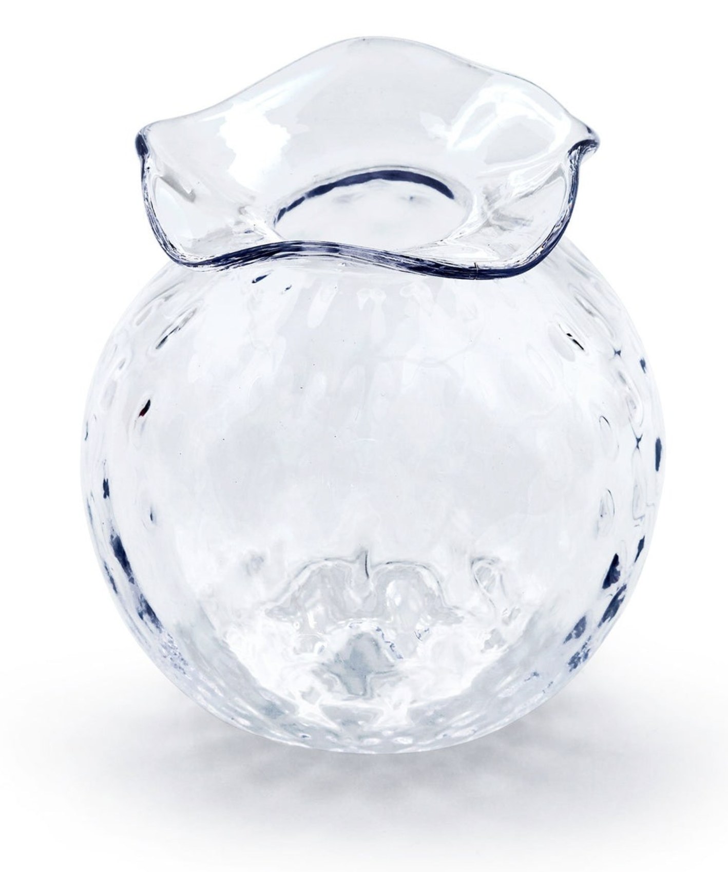 7517c clear pineapple textured bud vase