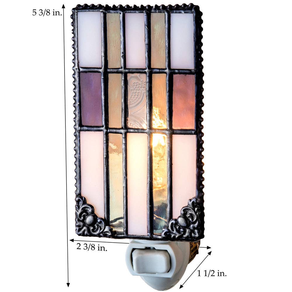 Purple Sage Mission Glass Night Light