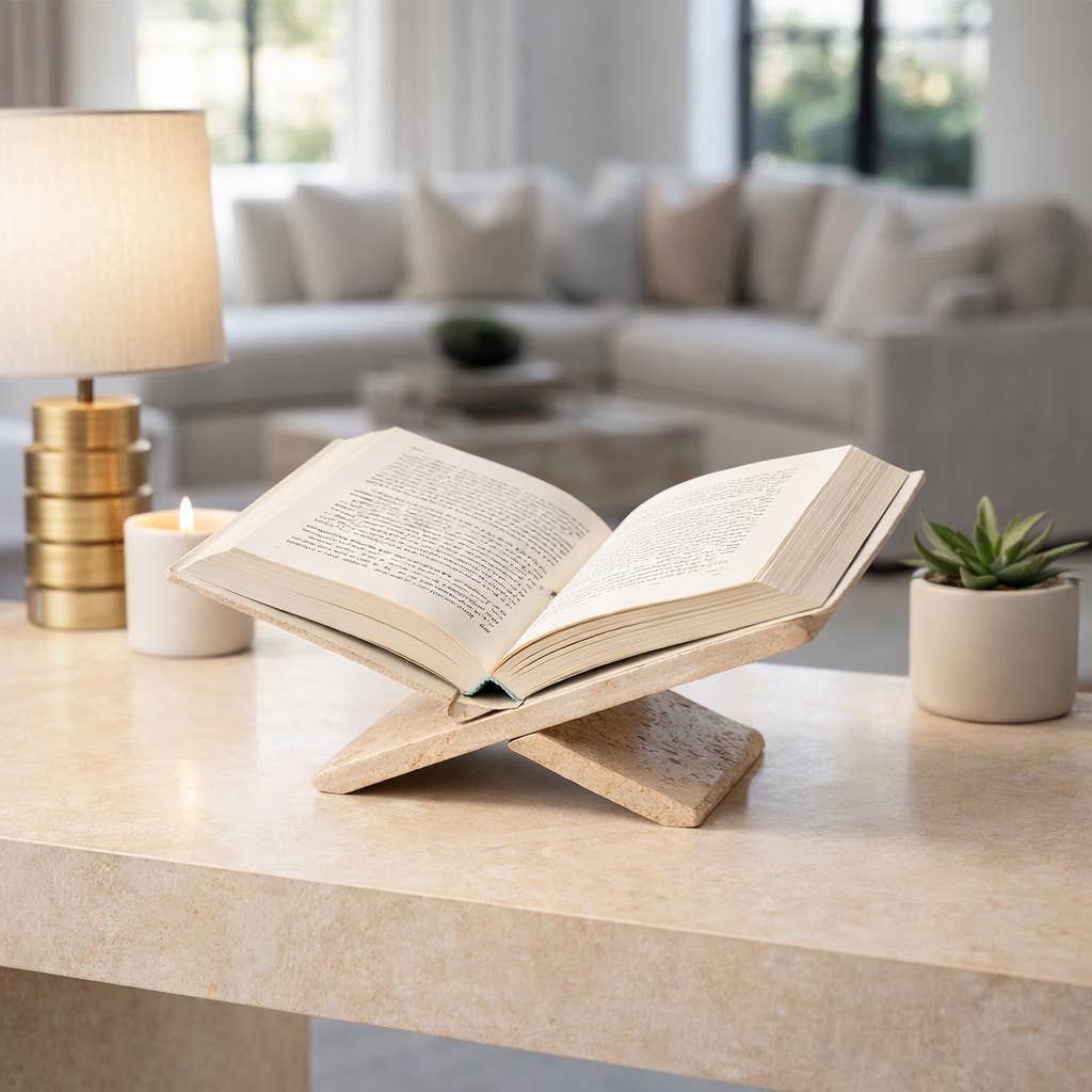 Travertine Decorative Bookstand