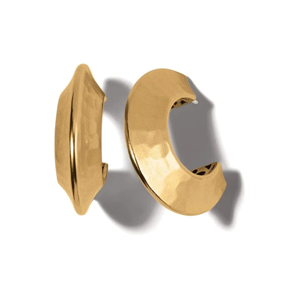 Mystic Moon Hoop Earring Gold