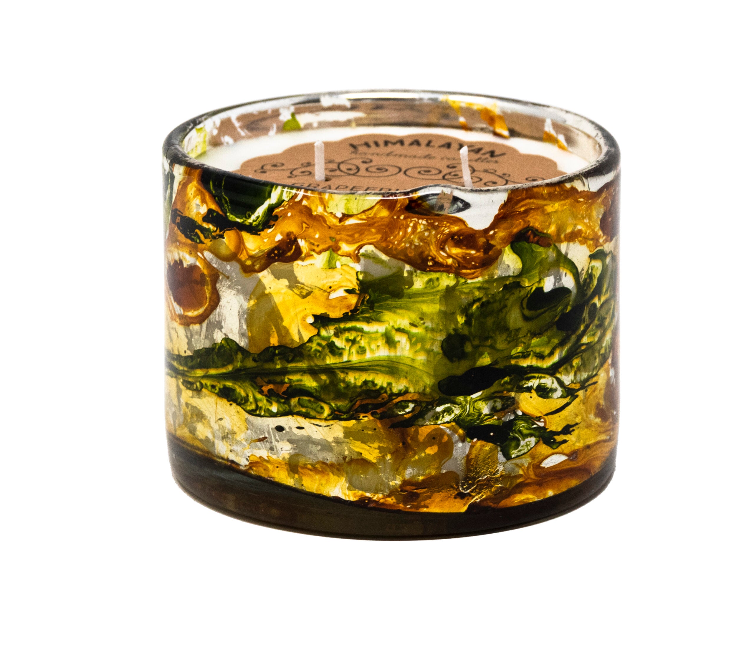 Handmade Art Glass Candle - 10oz