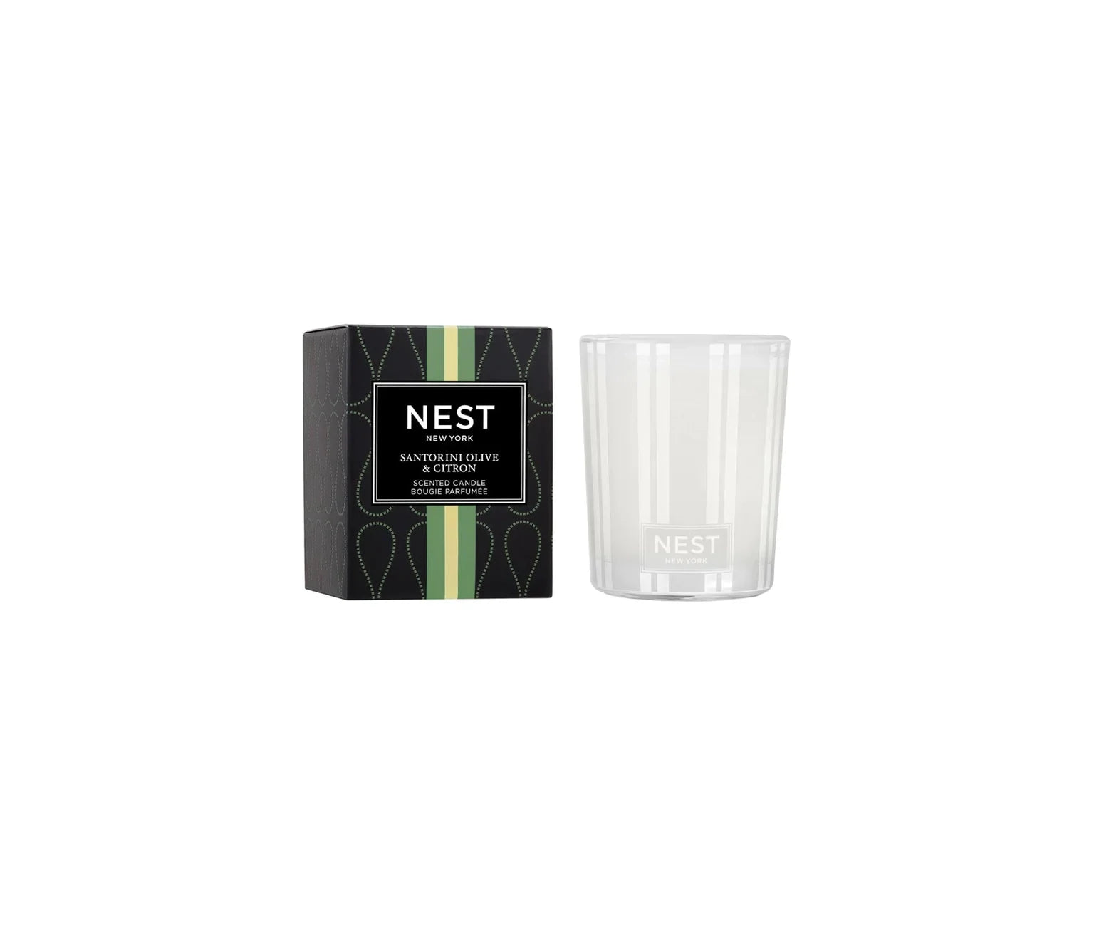 NEST Votive Santorini Olive & Citron