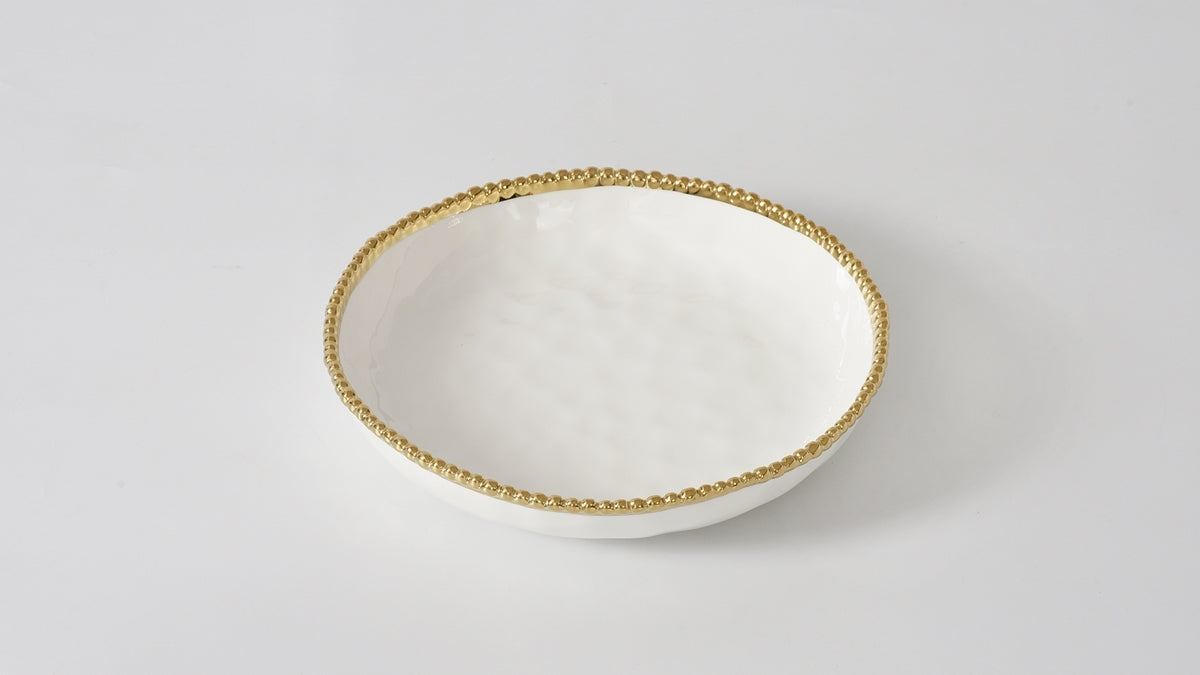 Golden Salerno Md Shallow Bowl 2847wg