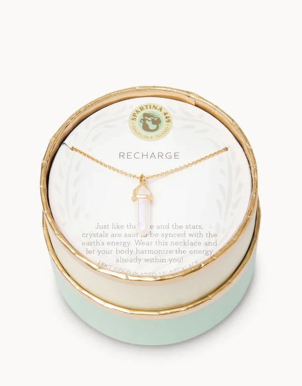 SLV Recharge/Obelisk Necklace Gold