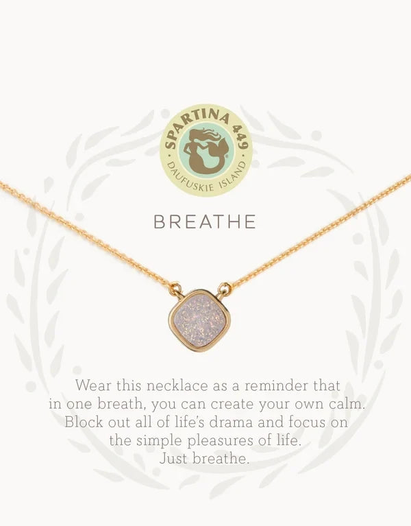 Breathe/Cream Druzy Necklace 512459