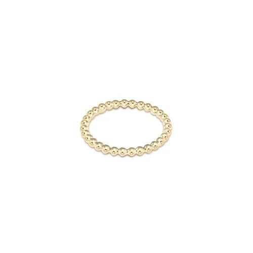 Classic Gold 2mm Bead Ring