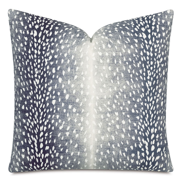 Wiley Animal Print Decorative Pillow in Navy