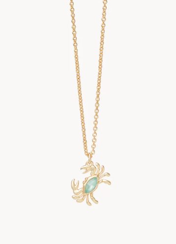 SLV Happy Dance/Crab 18" Necklace Gold