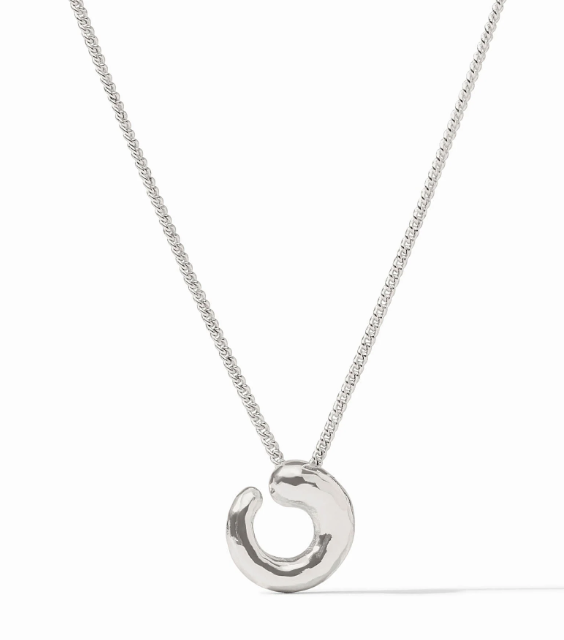 Silver Solara Spiral Delicate Necklace