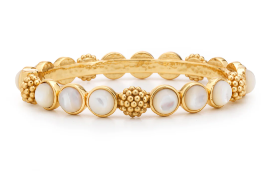 Berry Gem Hinged Bangle MOP ZYB07