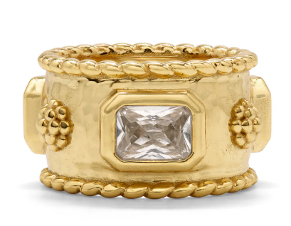 Berry Band CZ Ring