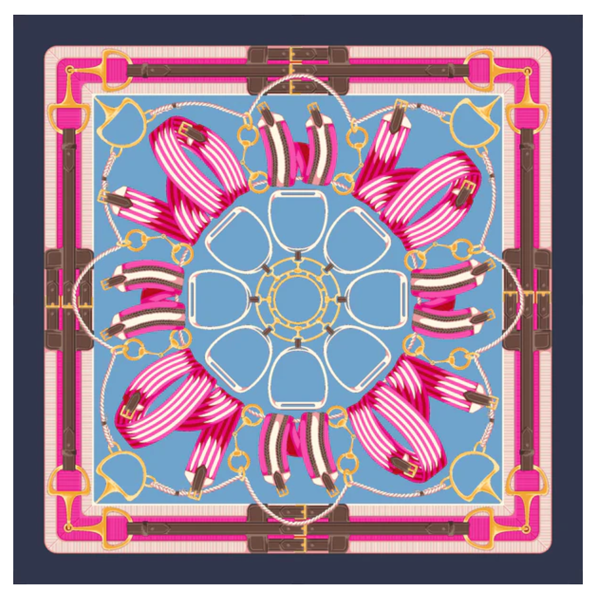 Saddle Up Scarf Pink