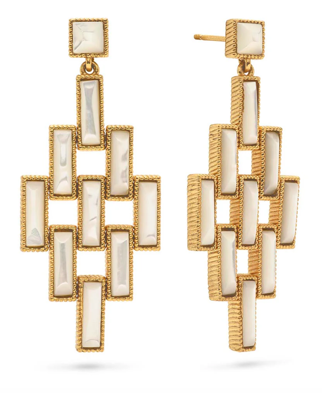 Pathway Post Drop Earrings MOP ZPWE01/110
