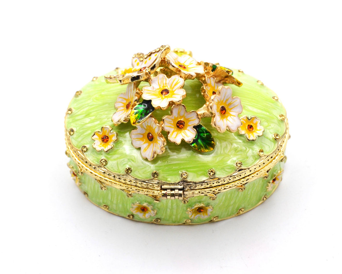 Floral & Butterfly Trinket Box