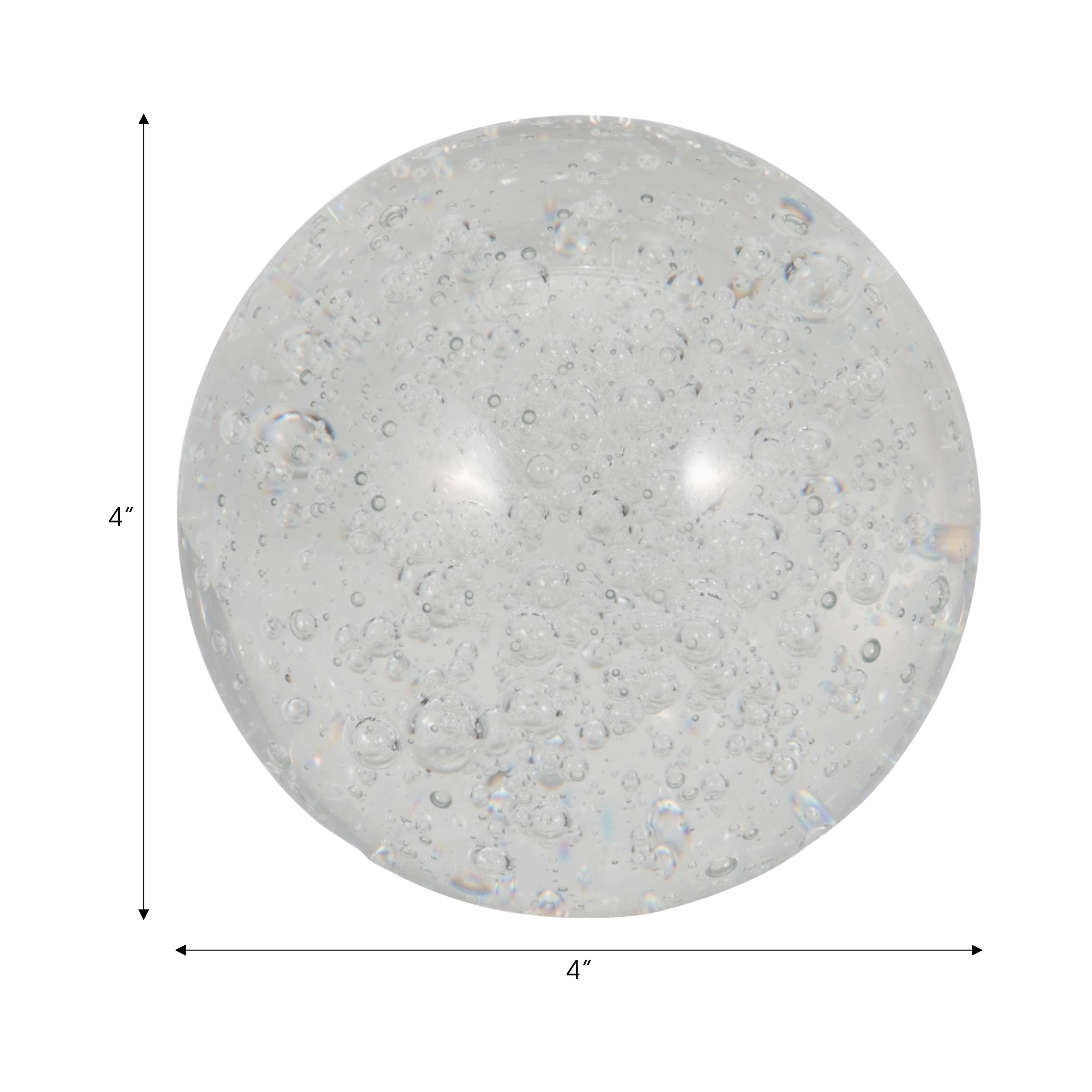4in Glass Crystal Ball Orb