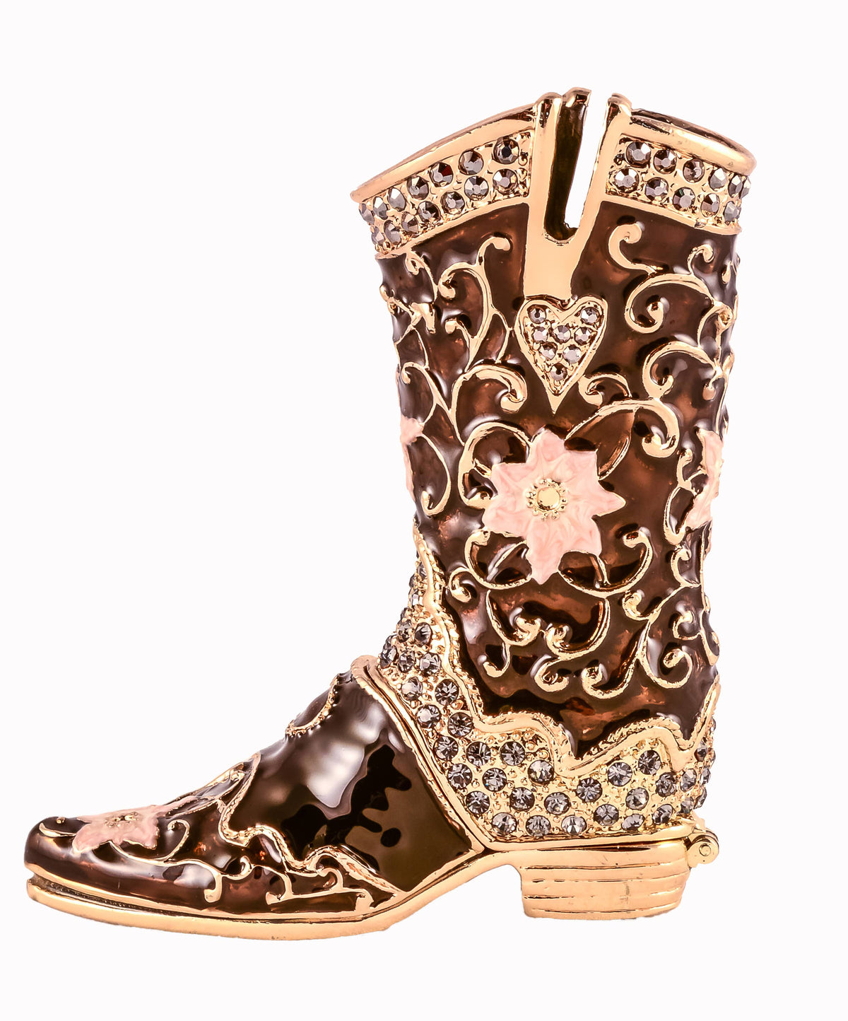 Jeweled Boot Trinket Box