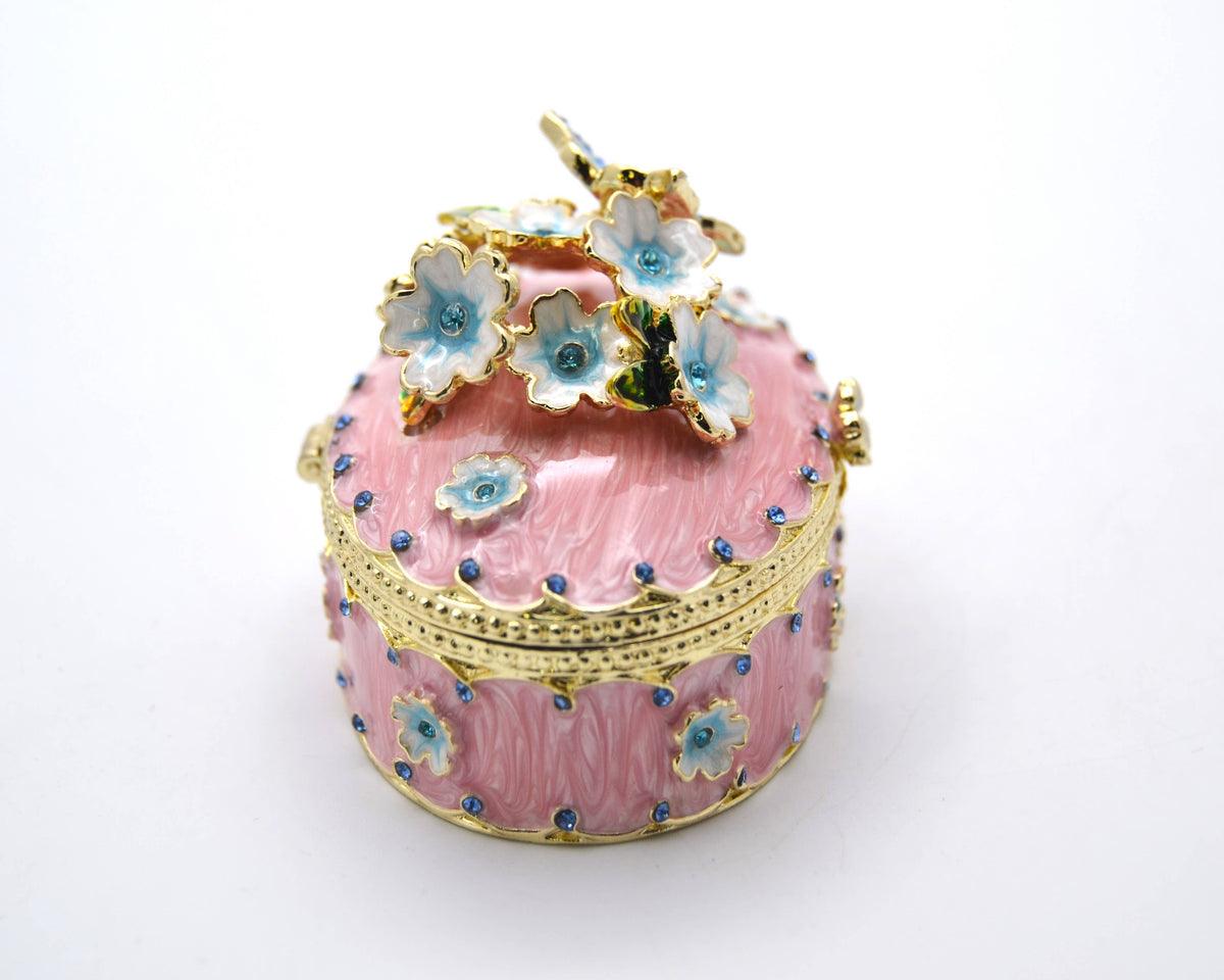 Floral & Butterfly Trinket Box