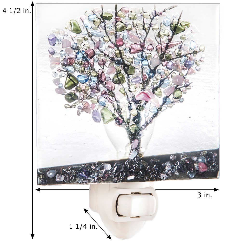 Tree Fused Glass Night Lights