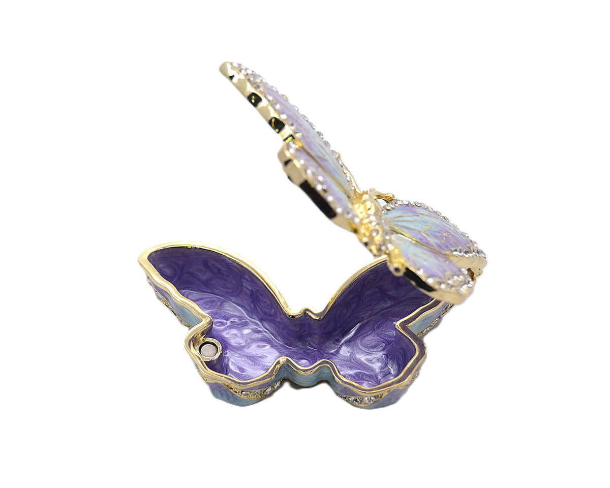 Bejeweled Butterfly Made with Austrian Crystals Enamel
