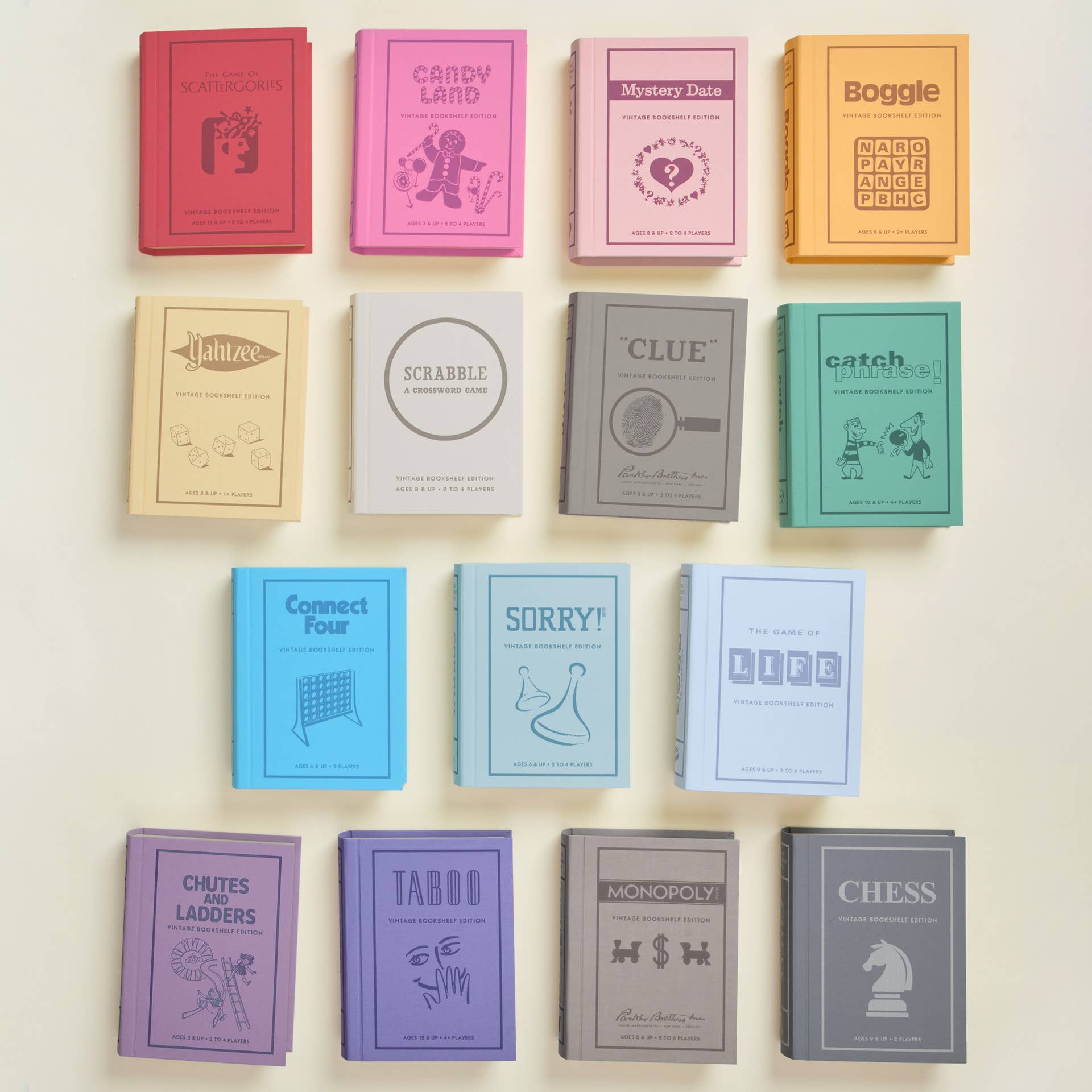 Bookshelf Classic Board Games