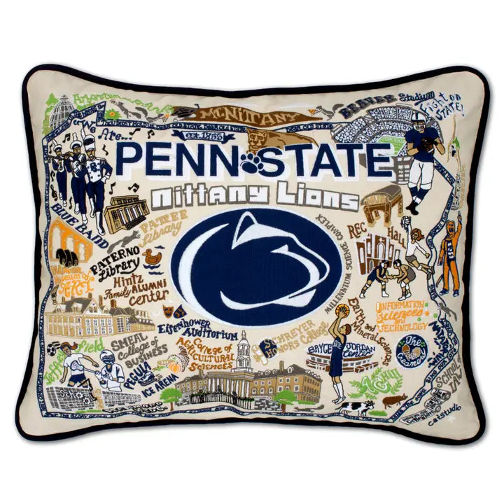 Penn State Embroidered Pillow
