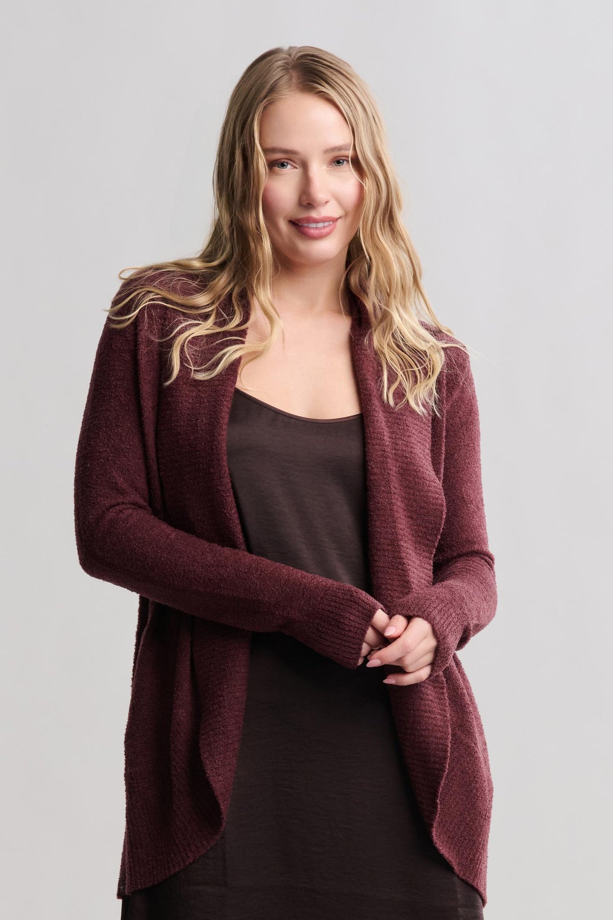 CCL Circle Cardi Deep Garnet
