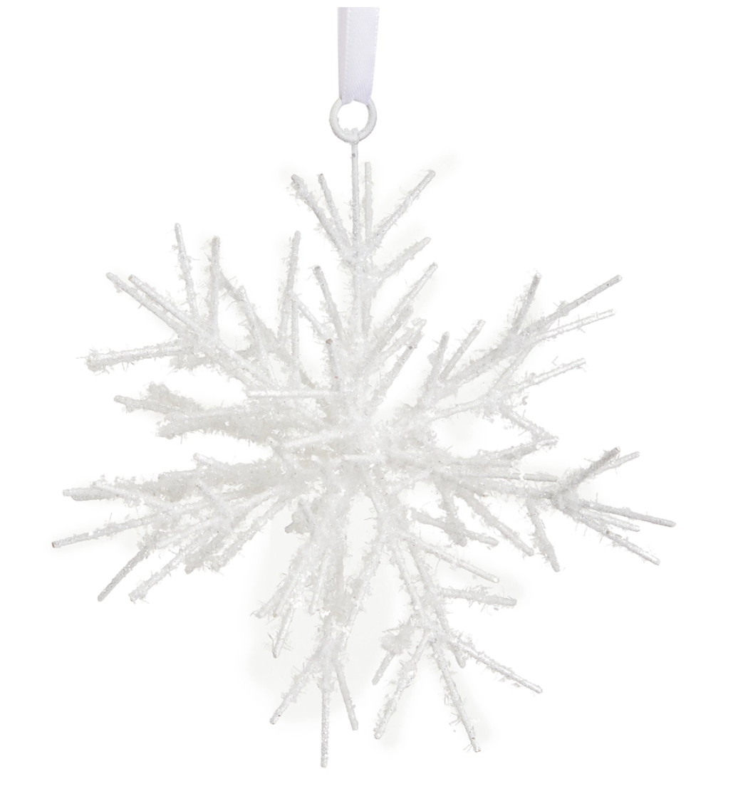 6in Icy Snowflake Ornament