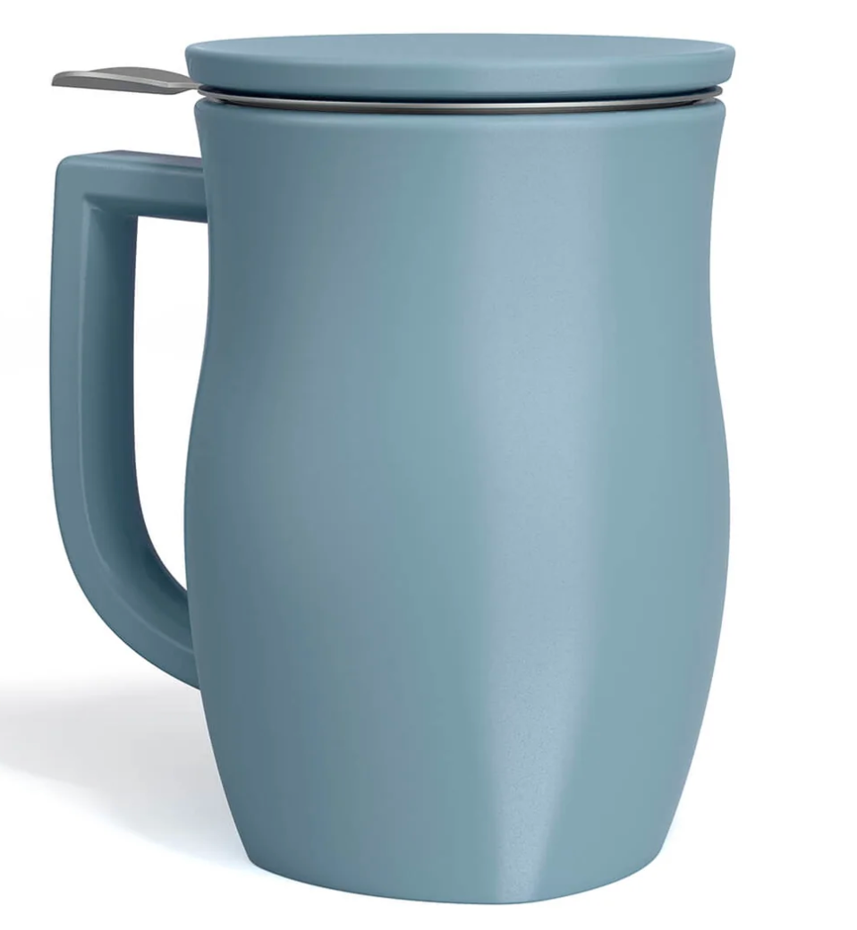 Fiore Stone Blue Steeping Cup with Infuser
