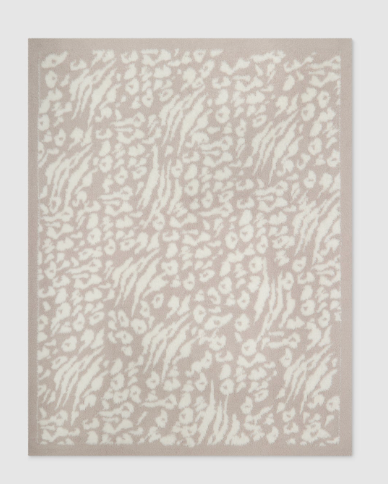 CC Lush Knit Leopard Throw