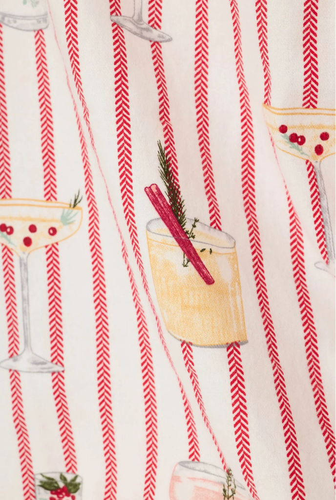 PJ Set Martinis & Mistletoe