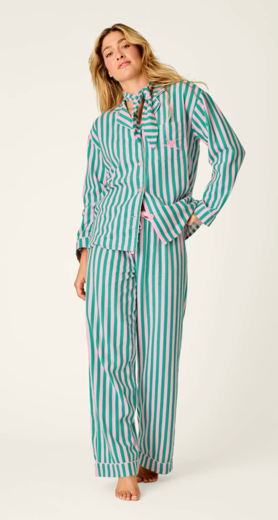 Ski Bunny Icon 3-Piece Long Sleeve Flannel PJ Set