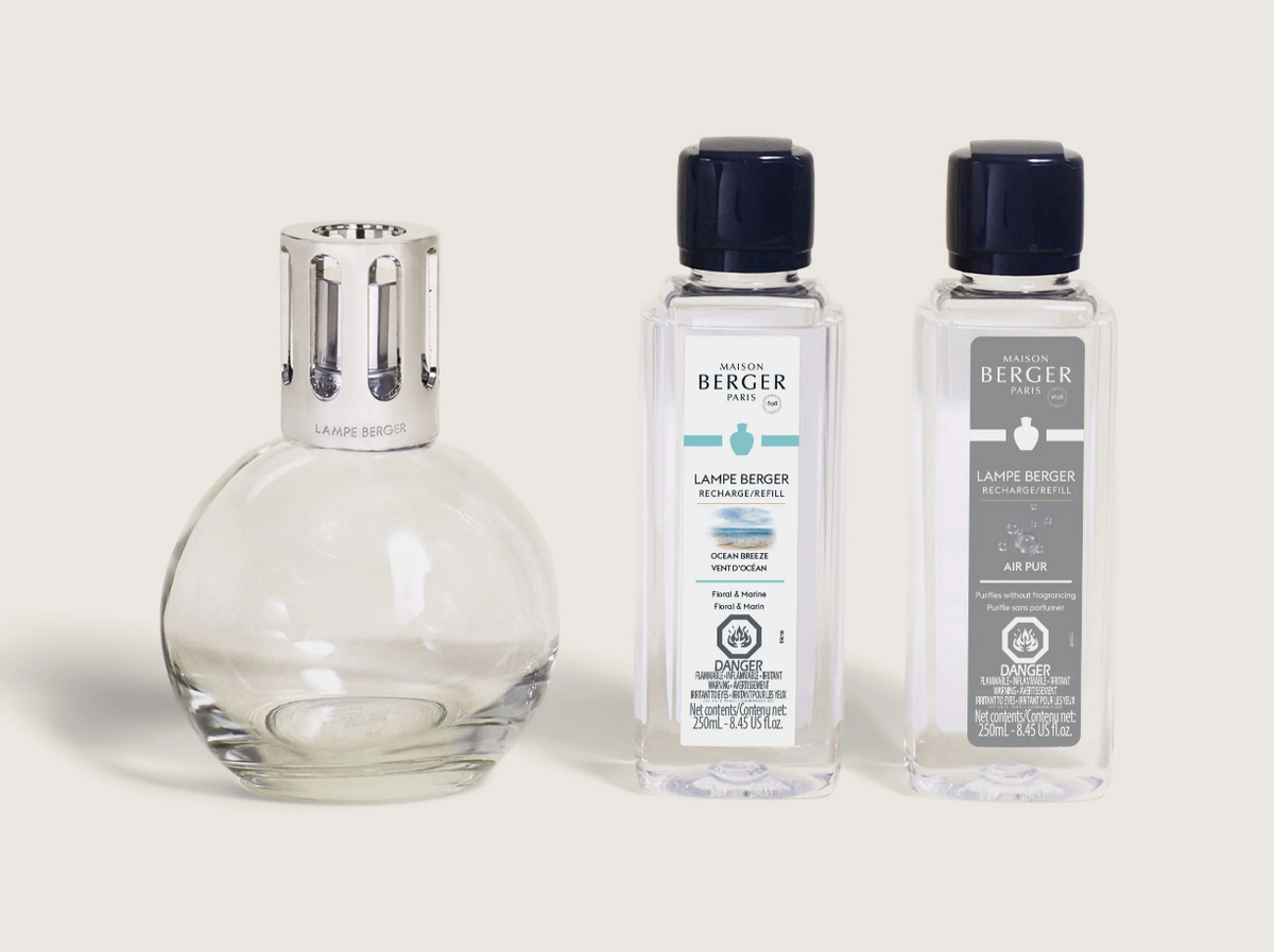 Essential Round Lamp Ritual Starter Kit with Air Pur So Neutral + Ocean Breeze
