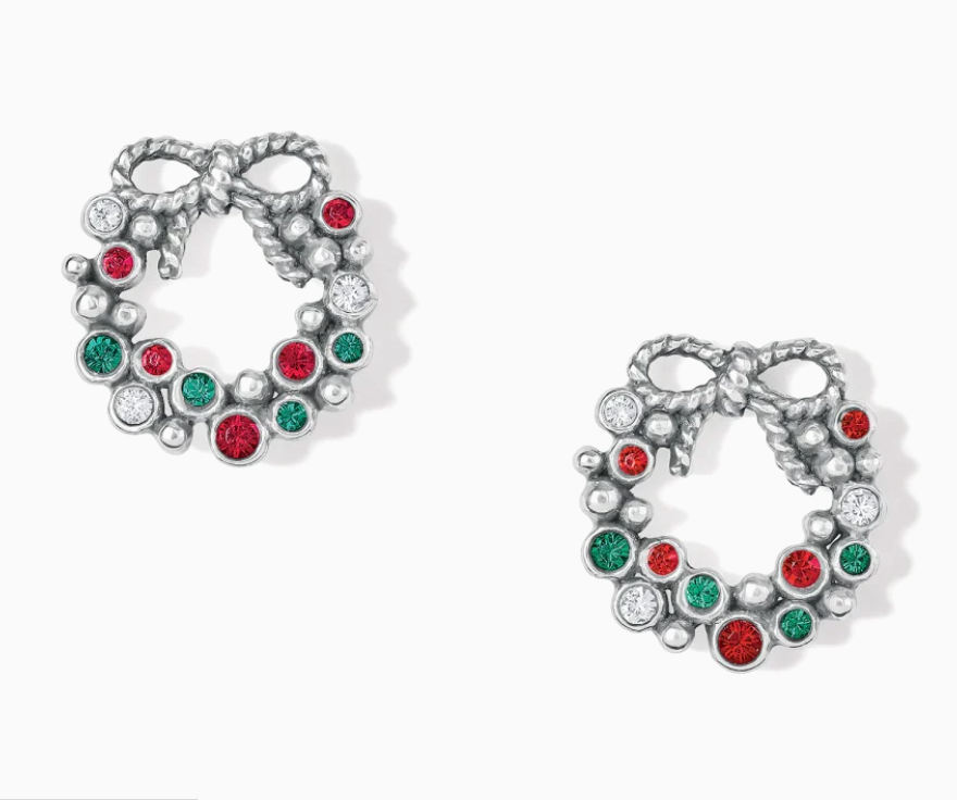Eternal Life Wreath Mini Post Earrings