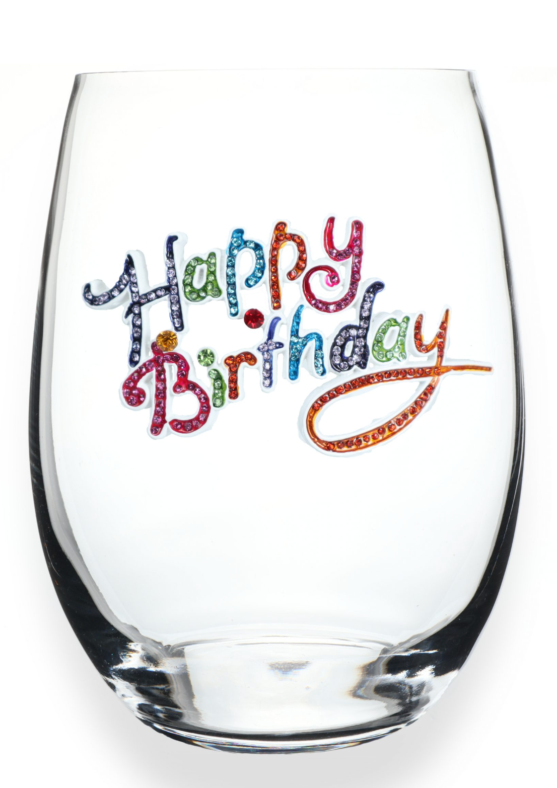 Jeweled Stemless Glass