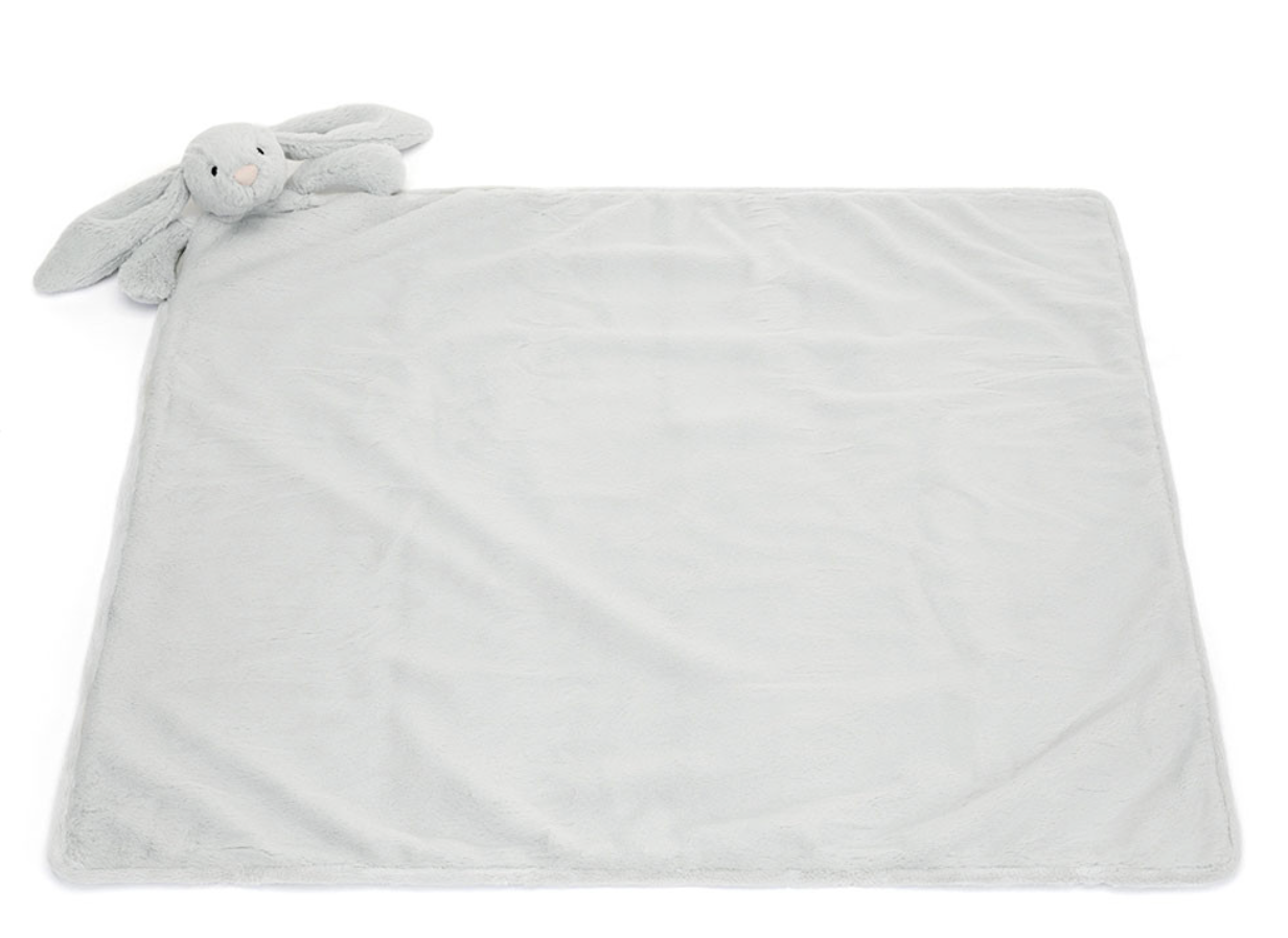 Bashful Silver Bunny Blankie
